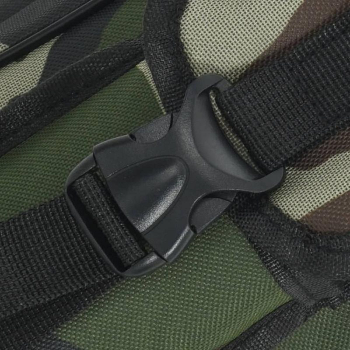 VIDAXL Sac de canne à pêche vert camouflage 150 cm tissu oxford