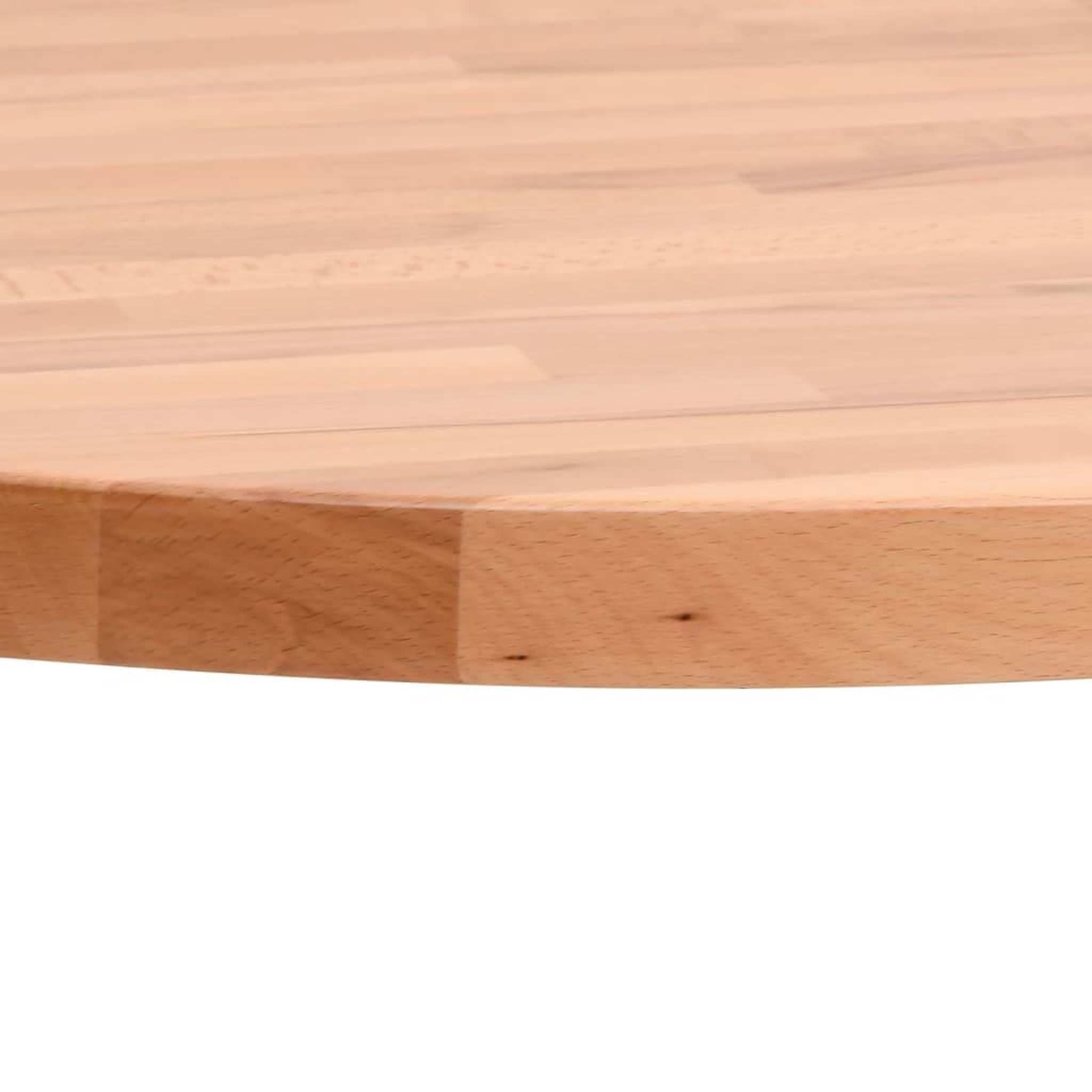 Voir la diapositive 3 : VIDAXL Dessus de table Ø60x2,5 cm rond bois massif de hetre