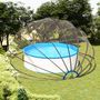Voir la diapositive 1 : VIDAXL Dome de piscine 559x275 cm