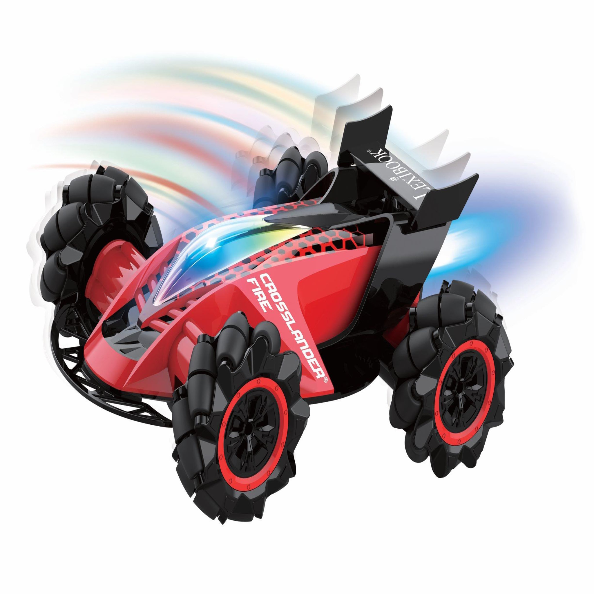 Lexibook Crosslander Fire – Voiture télécommandée tout-terrain rechargeable
