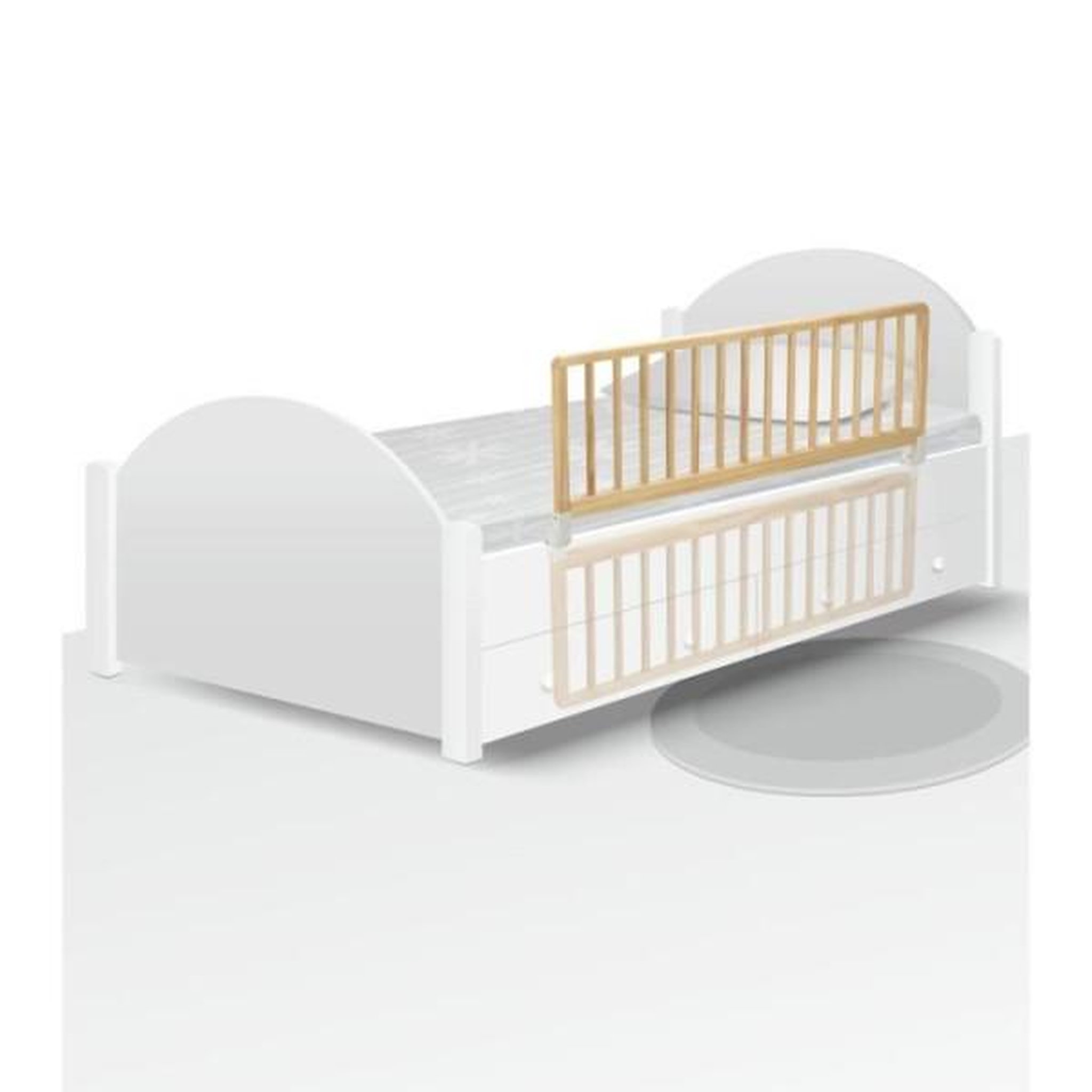Voir la diapositive 3 : SAFETY 1ST SAFETY 1ST, Barriere de lit bois naturel, 110 cm compatible lits supérieur a 160 cm, éco responsable, bois FSC 100%