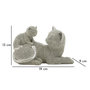 Voir la diapositive 6 : Paris Prix Statuette Déco Maman Chat & Chaton  Sparky  19cm Argent