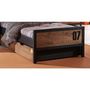 Voir la diapositive 3 : Paris Prix Pack - Lit Enfant, Chevet, Tiroir & Armoire  Alex  Marron & Noir