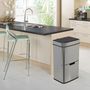 Voir la diapositive 4 : Kitchen move Poubelle De Cuisine Automatique NARVIK Argent Acier inoxydable 75 L