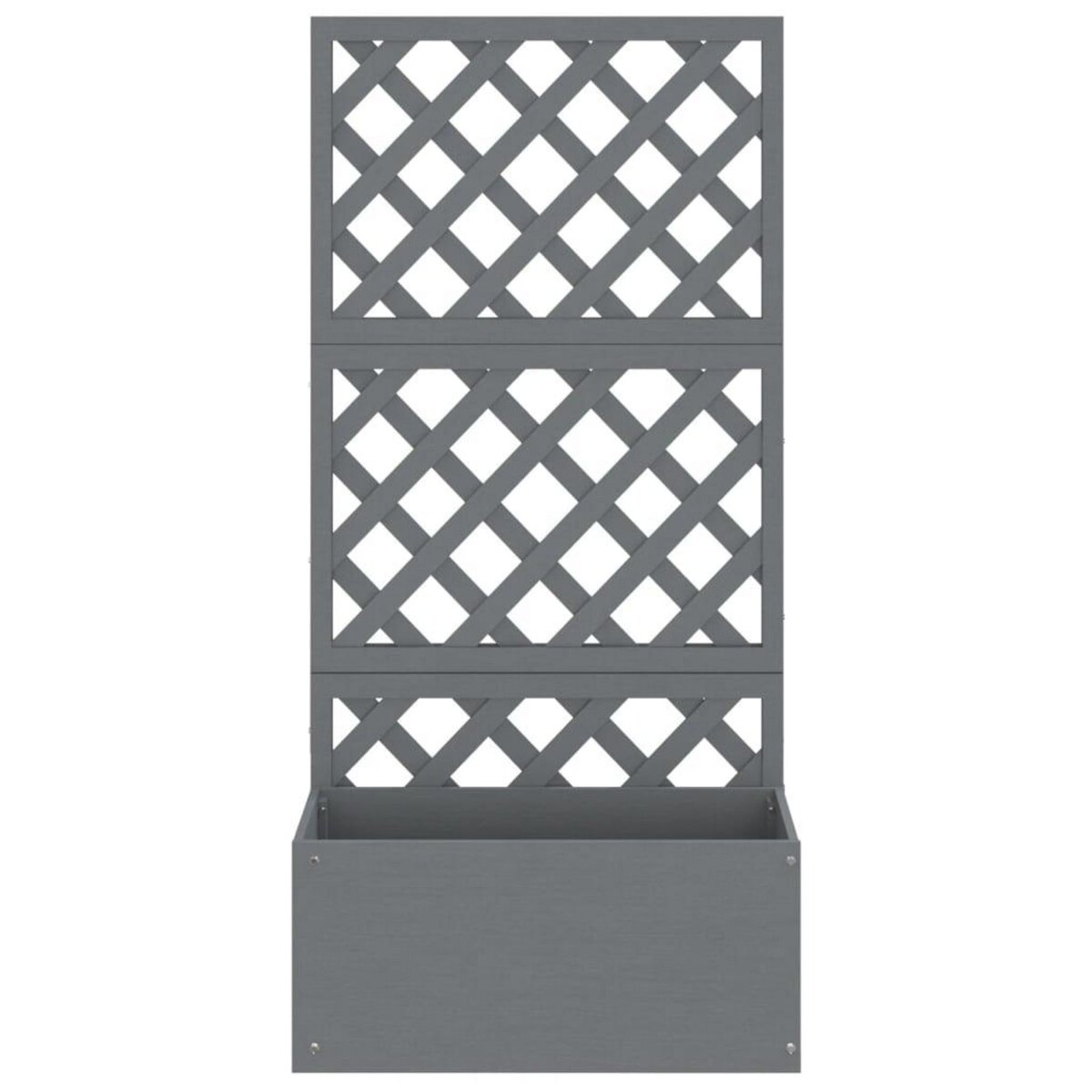 VIDAXL Jardiniere en treillis Gris 65x33x135 cm WPC