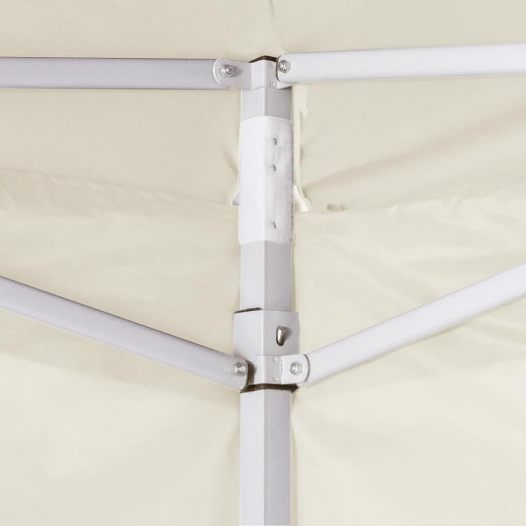 Voir la diapositive 4 : VIDAXL Tente pliable avec 4 parois Creme 3 x 3 m