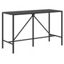 Voir la diapositive 5 : VIDAXL Ensemble de bar jardin 11pcs noir poly rotin/bois massif acacia