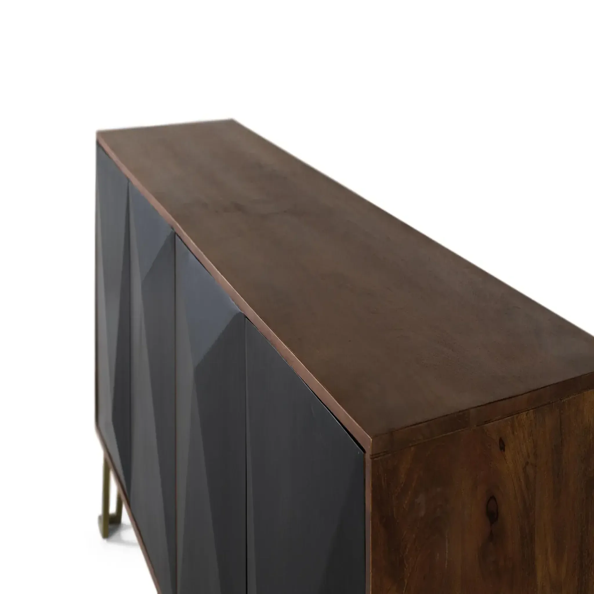 Voir la diapositive 2 : GINER Y COLOMER SL Buffet en bois de manguier 180cm style moderne contemporain