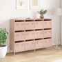 Voir la diapositive 3 : VIDAXL Buffet rose 135x39x103,5 cm acier lamine a froid