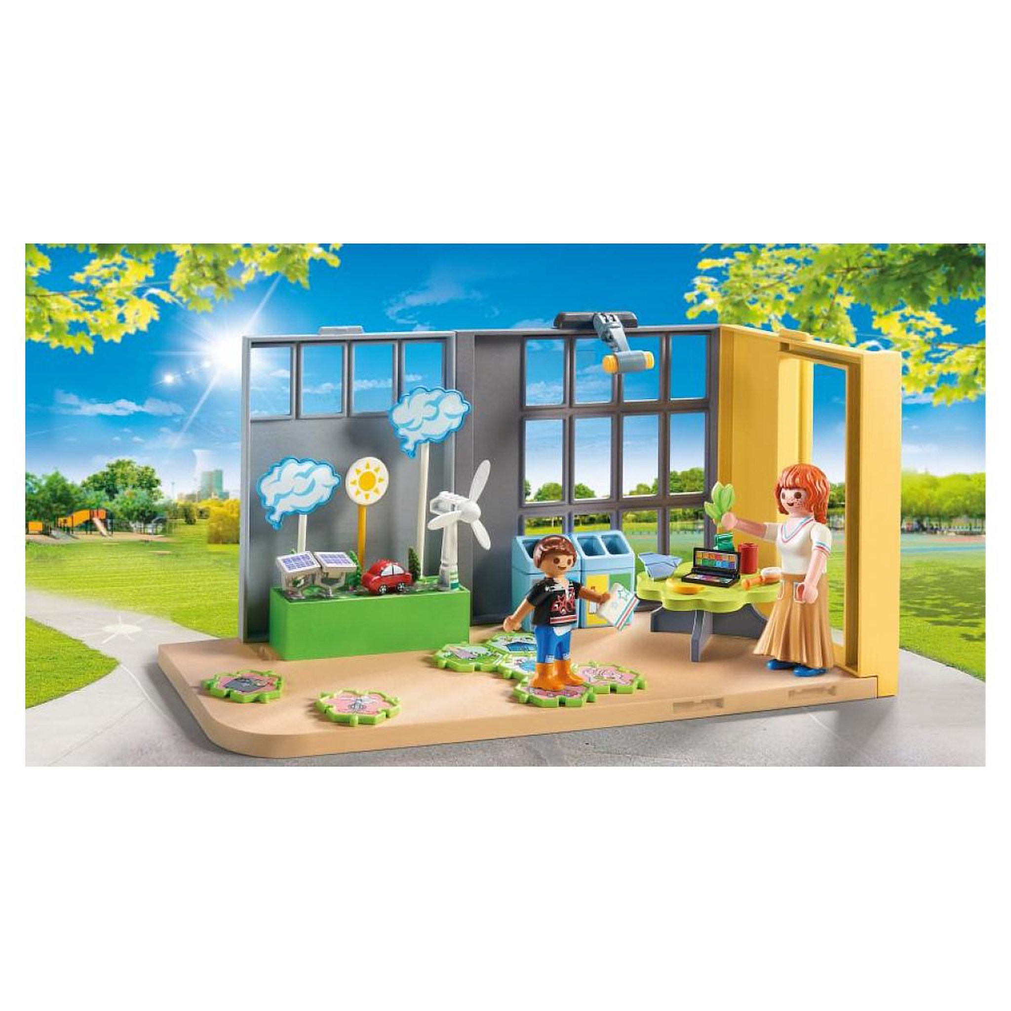 Voir la diapositive 3 : PLAYMOBIL 71331 Classe éducative sur l'écologie