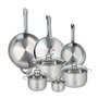 Voir la diapositive 1 : ELO Ensemble de 3 Poêles de cuisson 24, 28 et 32 cm et 4 faitouts 12, 16, 20 et 24 cm Elo Profi Brillant