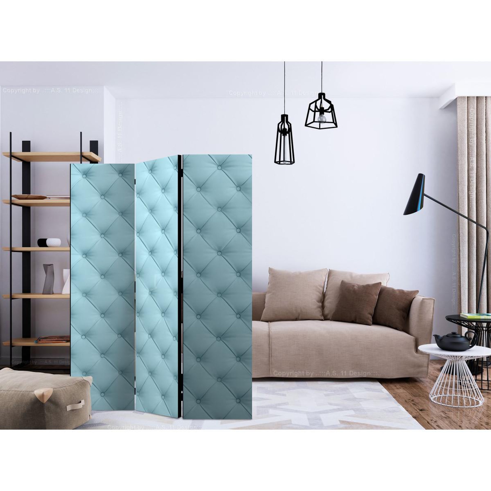 Voir la diapositive 2 : Paris Prix Paravent 3 volets  marshmallow  135x172cm