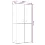 Voir la diapositive 6 : VIDAXL Armoire a chaussures chene marron 80x39x178cm bois d'ingenierie
