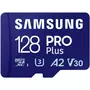 Samsung Carte Micro SD 128 Go Pro Plus avec adaptateur SD