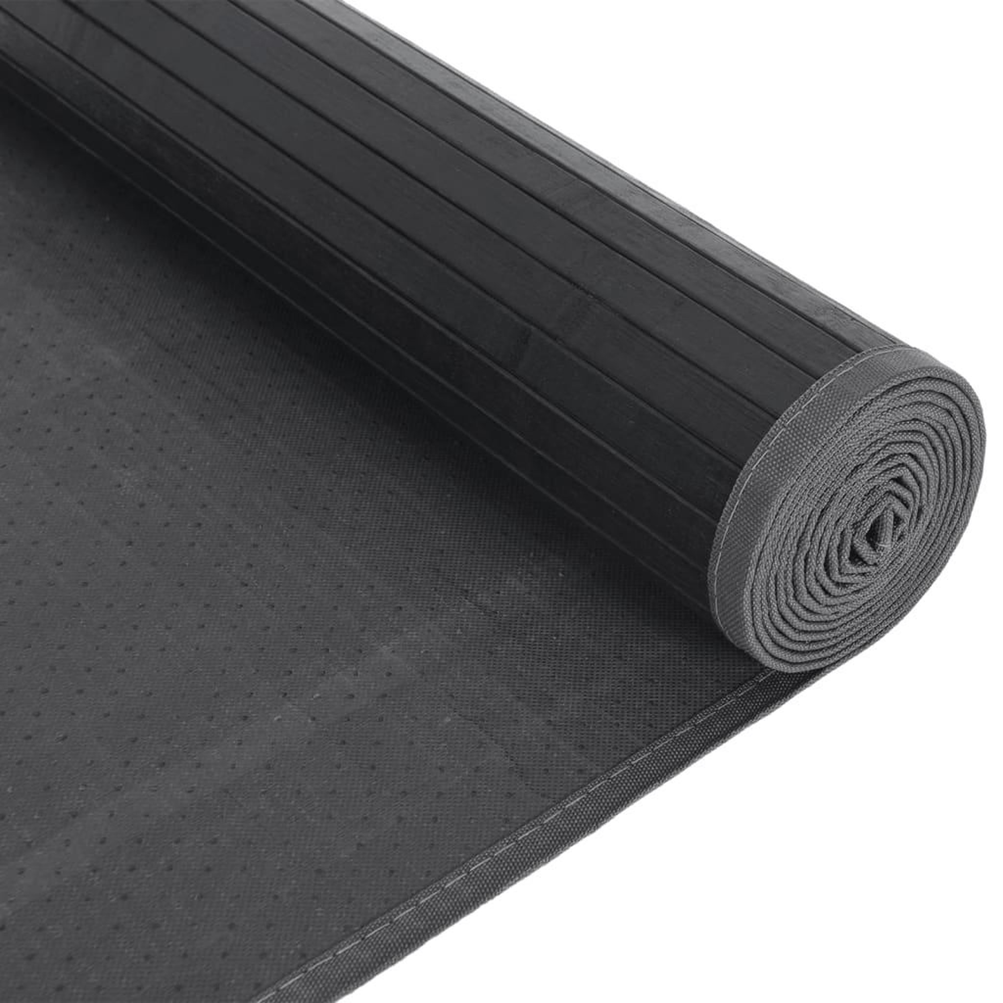 Voir la diapositive 5 : VIDAXL Tapis rectangulaire gris 80x1000 cm bambou