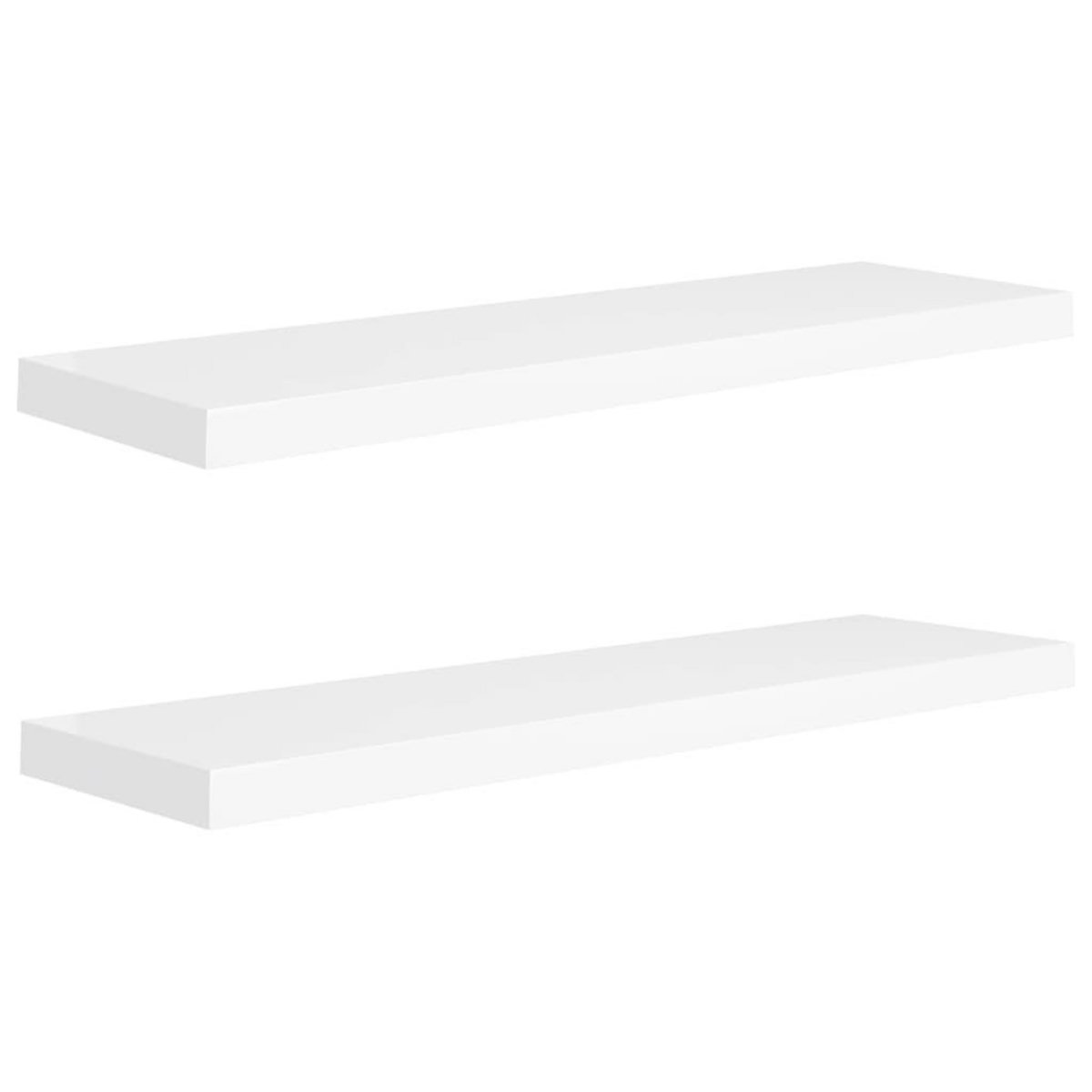 VIDAXL Etageres murales flottantes 2 pcs blanc 90x23,5x3,8 cm MDF