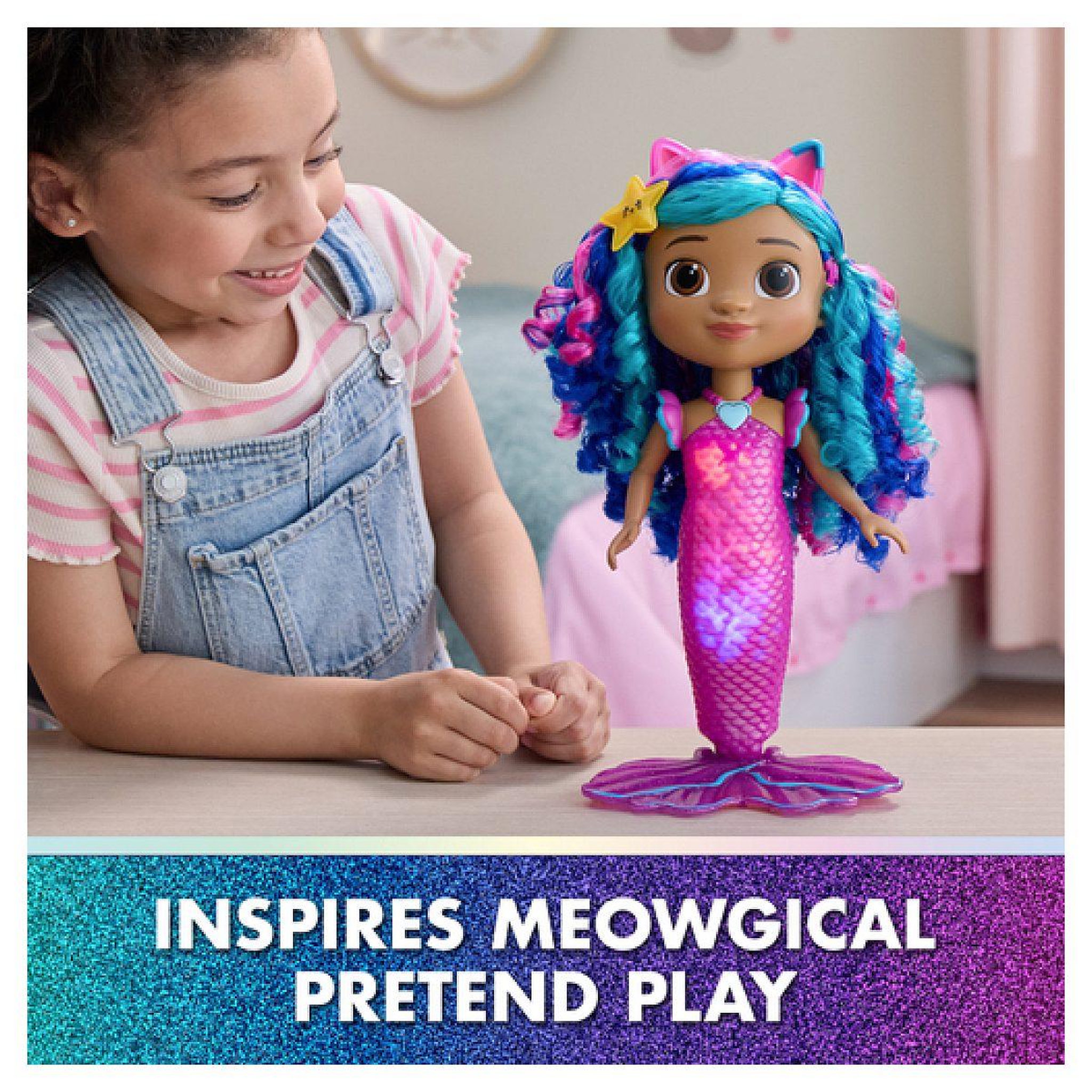 Voir la diapositive 5 : SpinMaster Poupee sirene a fonctions 35 cm - gabby et la maison magique - le film
