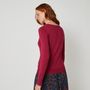 Voir la diapositive 2 : INEXTENSO Pull court col rond rose femme