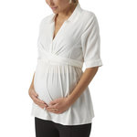 MAMALICIOUS Blouse he Femme  amalicious Leline. Coloris disponibles : Blanc