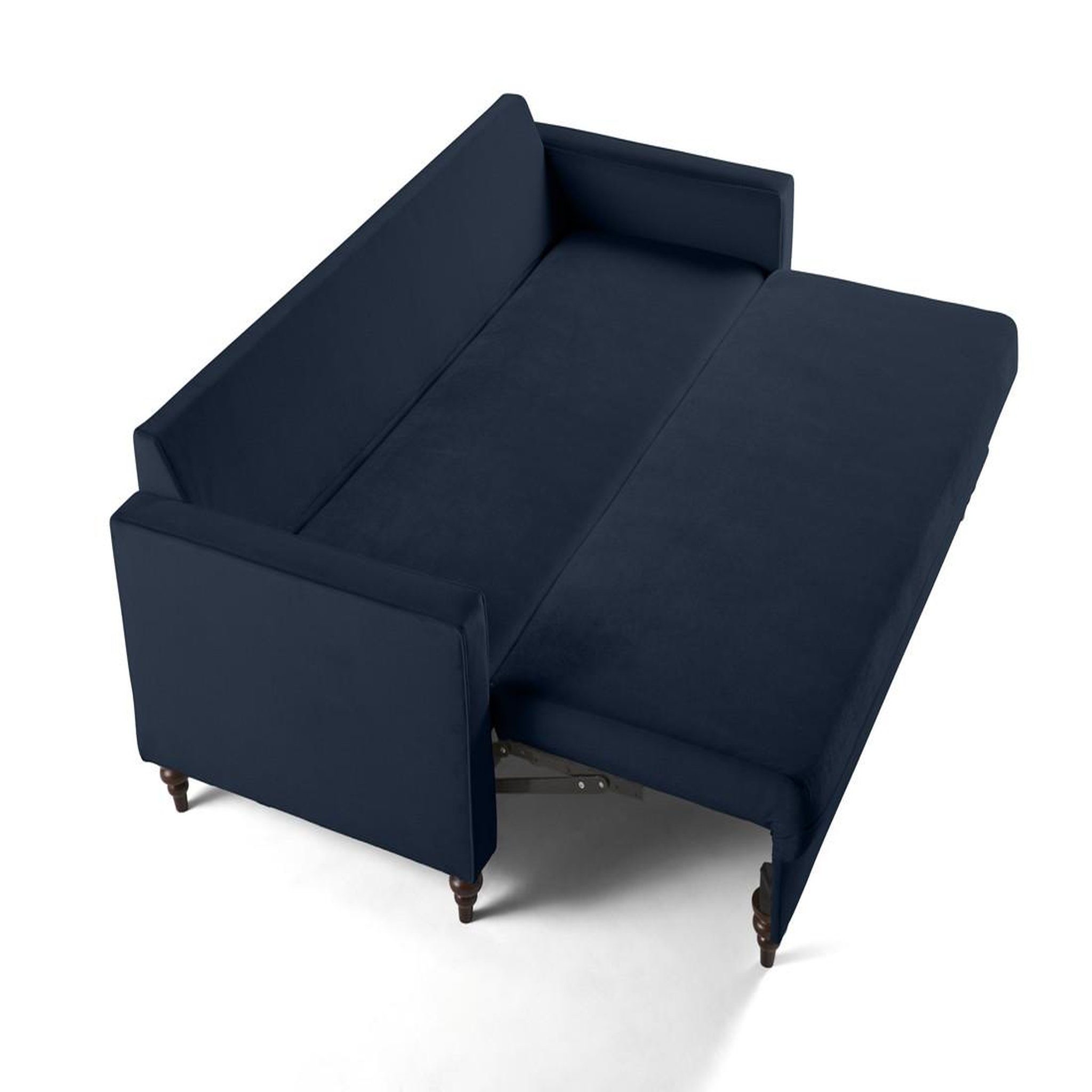 Voir la diapositive 4 : BEST MOBILIER Flamingo - canapé droit 3 places convertible en velours