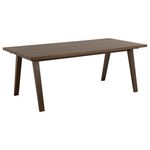 LISA DESIGN Pauline - table à manger rectangulaire - chêne foncé - 6 personnes. Coloris disponibles : Marron