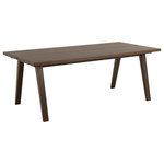 LISA DESIGN Pauline - table à manger rectangulaire - chêne foncé - 6 personnes. Coloris disponibles : Marron