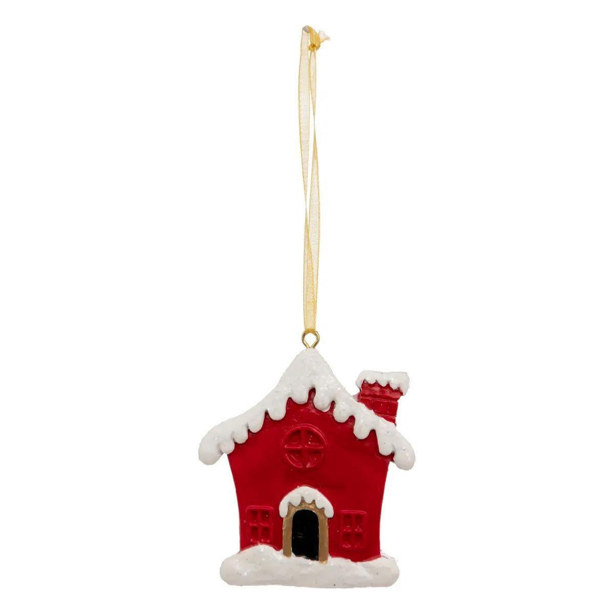 ATMOSPHERA Sujet de noël  maison  7cm rouge