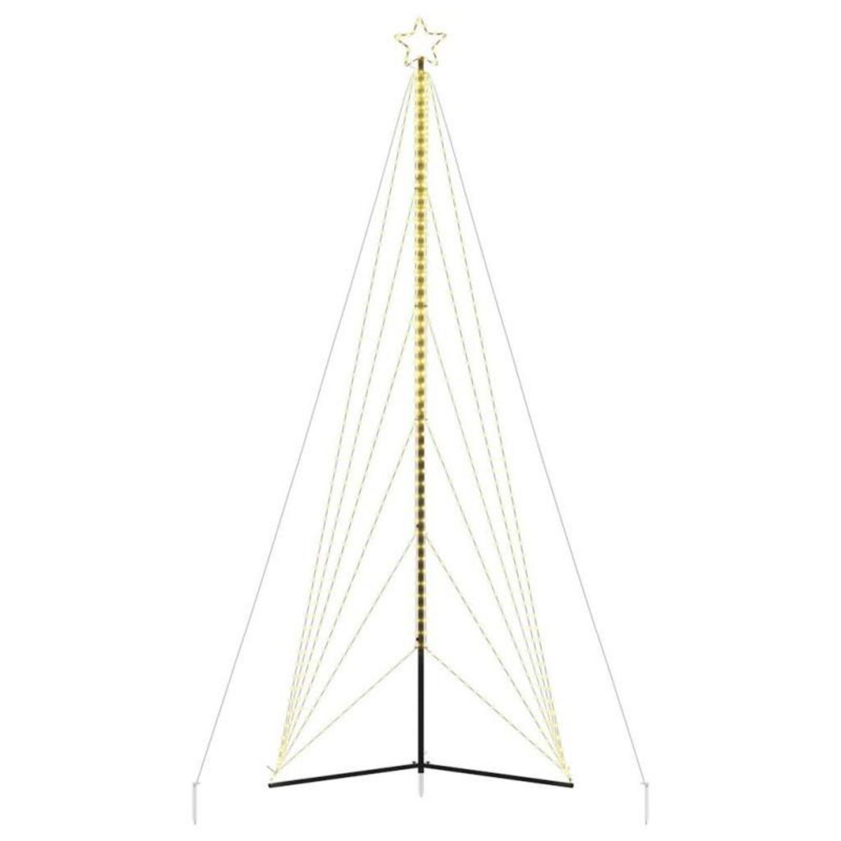 VIDAXL Guirlande de sapin de Noël 861 LED blanc chaud 478 cm