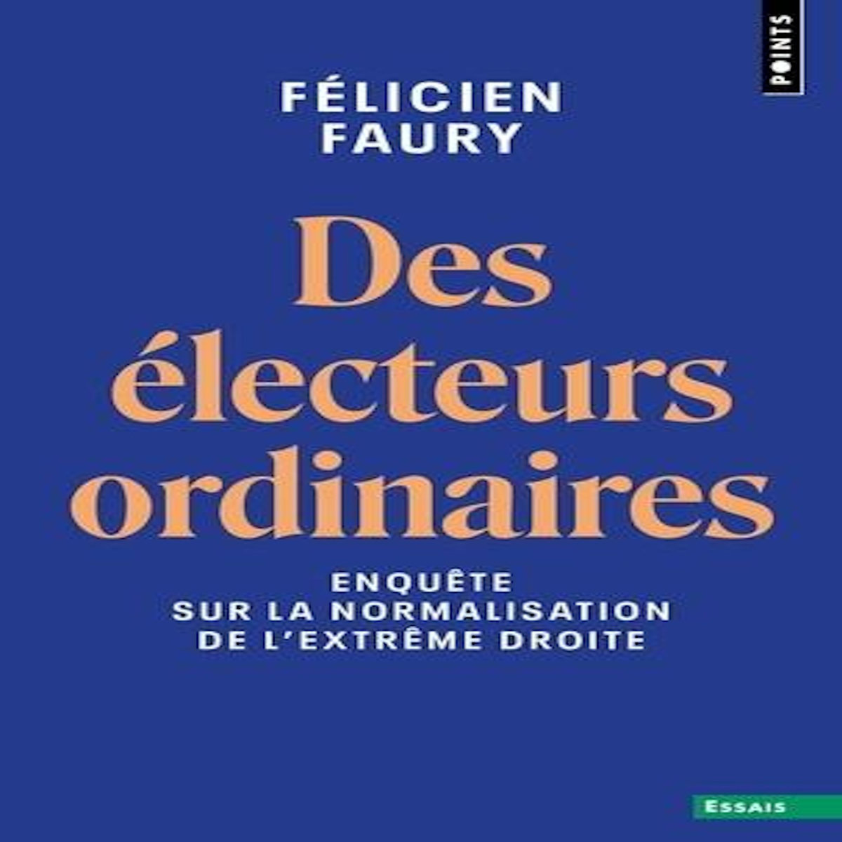 DES ELECTEURS ORDINAIRES. ENQUETE SUR LA NORMALISATION DE L'EXTREME DROITE, Faury Félicien