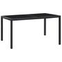 Voir la diapositive 2 : VIDAXL Ensemble a manger d'exterieur 7 pcs Resine tressee Noir
