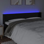 Voir la diapositive 4 : VIDAXL Tete de lit a LED Noir 163x16x78/88 cm Similicuir