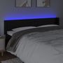 Voir la diapositive 4 : VIDAXL Tete de lit a LED Noir 163x16x78/88 cm Similicuir