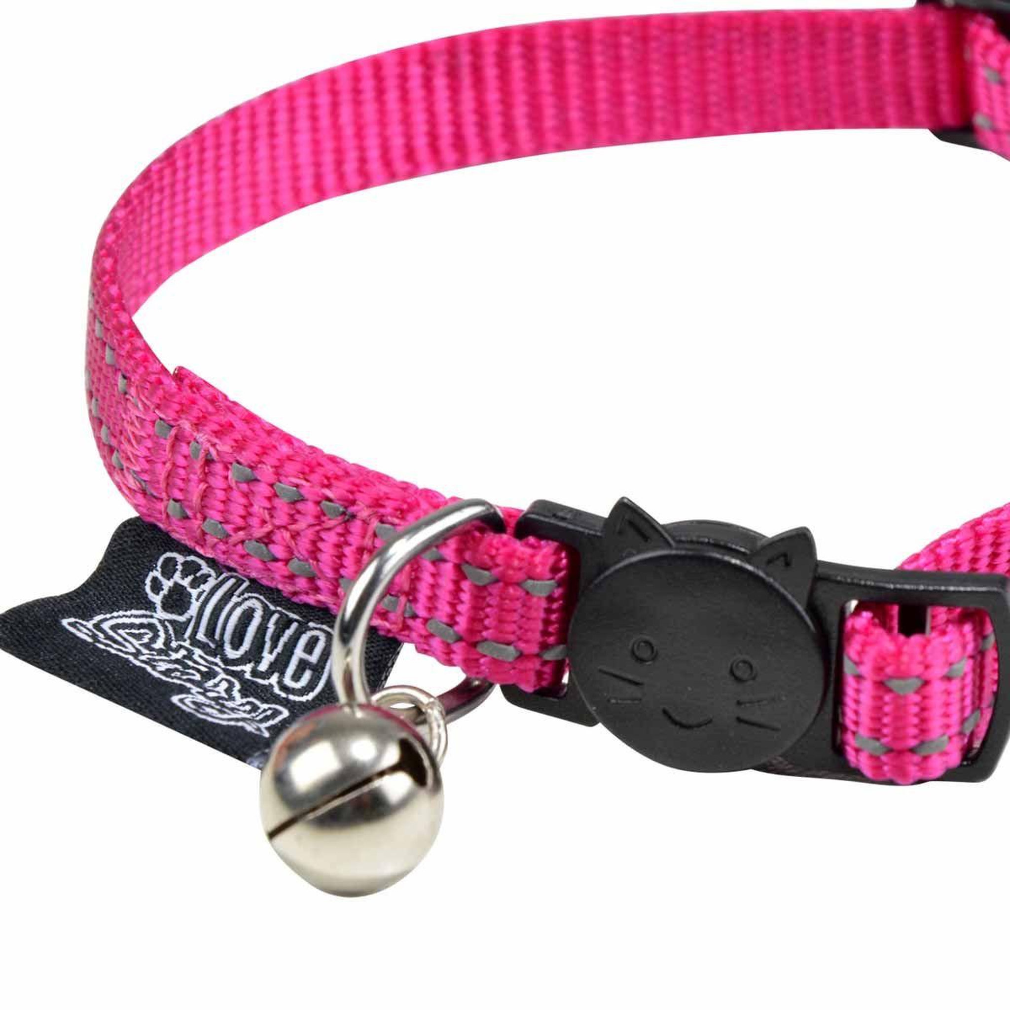 Voir la diapositive 2 : LOVE STORY Collier pour chien  anti-étranglement  28cm rose