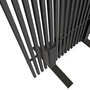 Voir la diapositive 6 : ID MARKET Paravent extérieur ajouré claustra décoratif 80 x 150 cm persiennes verticales métal gris anthracite