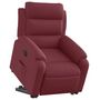Voir la diapositive 3 : VIDAXL Fauteuil inclinable electrique rouge bordeaux tissu
