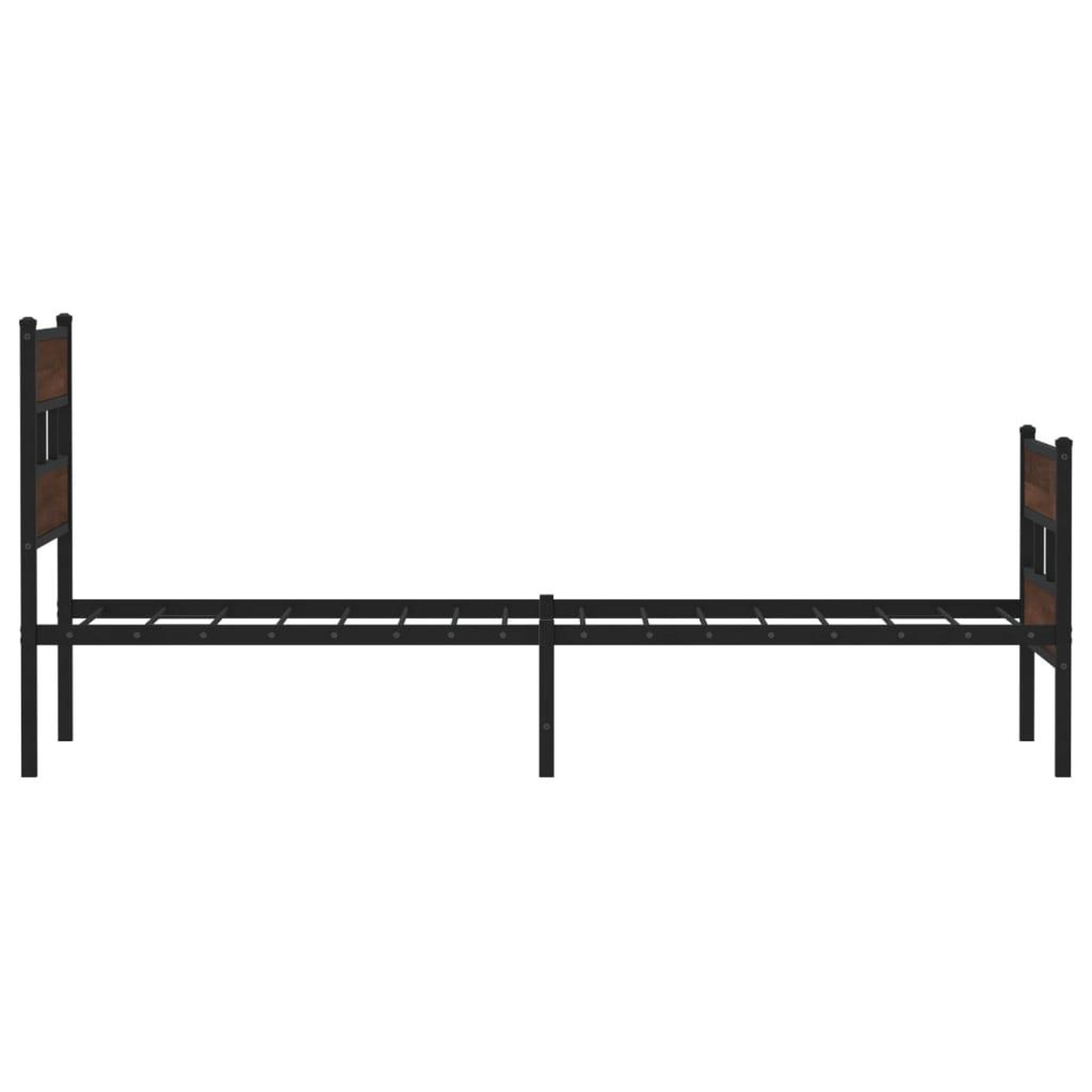 Voir la diapositive 5 : VIDAXL Cadre de lit sans matelas avec tete de lit pied de lit 90x200cm