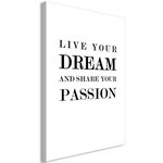 Paris Prix Tableau  Live Your Dream & Share Your Passion. Coloris disponibles : Multicolore