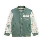 Petit Béguin Veste teddy bébé en molleton Merlin. Coloris disponibles : Vert