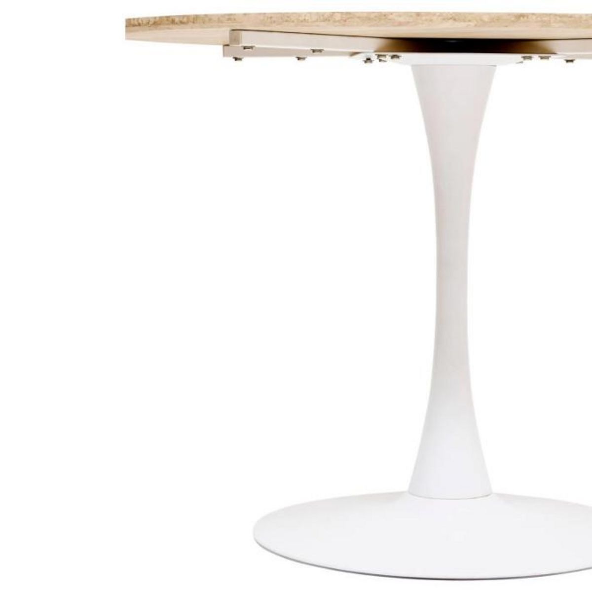 ATMOSPHERA Table à Manger Effet Travertin  Elias  102cm Naturel