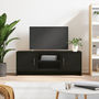 Voir la diapositive 1 : VIDAXL Meuble TV noir 102x30x37,5 cm bois d'ingenierie