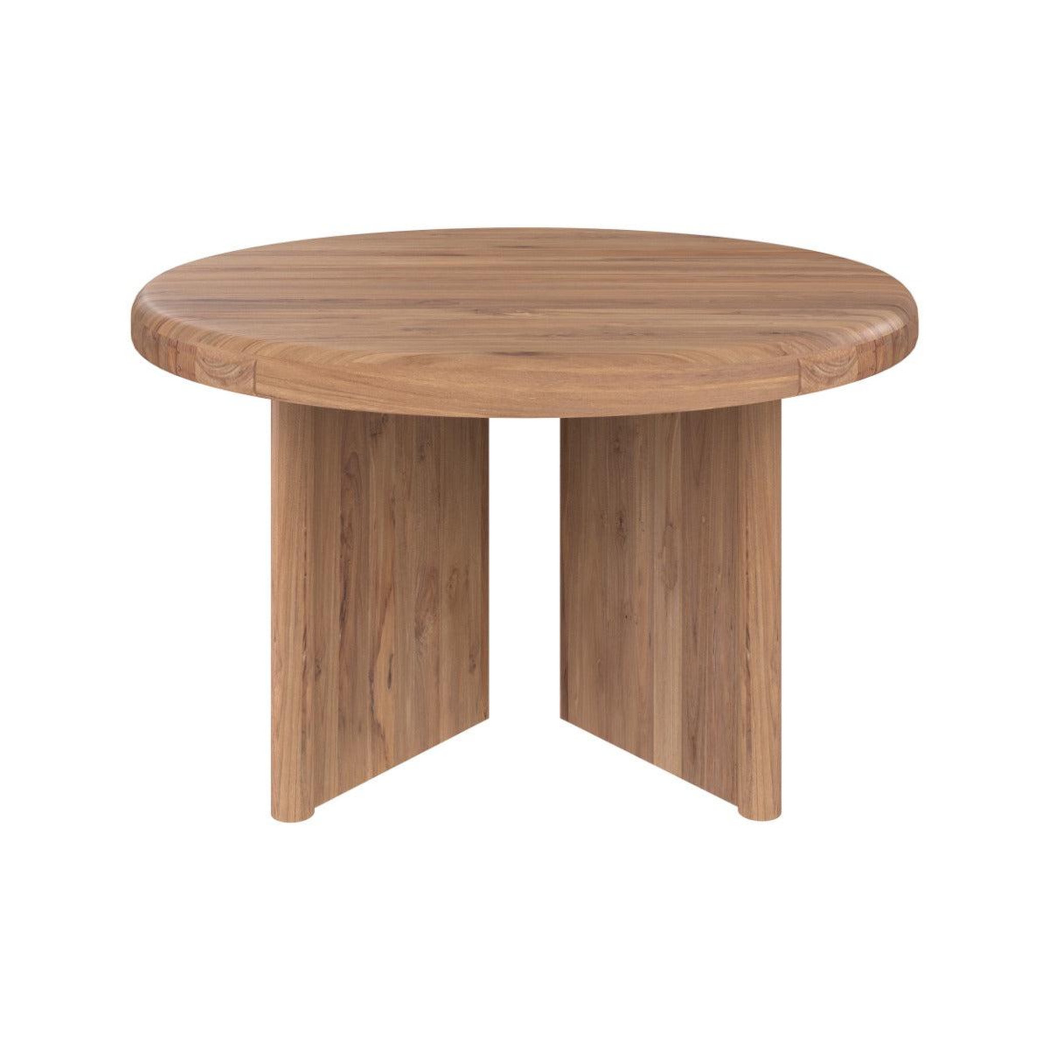 Voir la diapositive 6 : MAISON PAVANE Table basse ronde en bois de teck recyclé d80 cm-bana