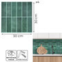 Voir la diapositive 3 : The Home Deco Factory 4 crédences adhésives effet Zellige