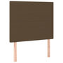 Voir la diapositive 4 : VIDAXL Tete de lit a LED Marron fonce 100x5x118/128 cm Tissu