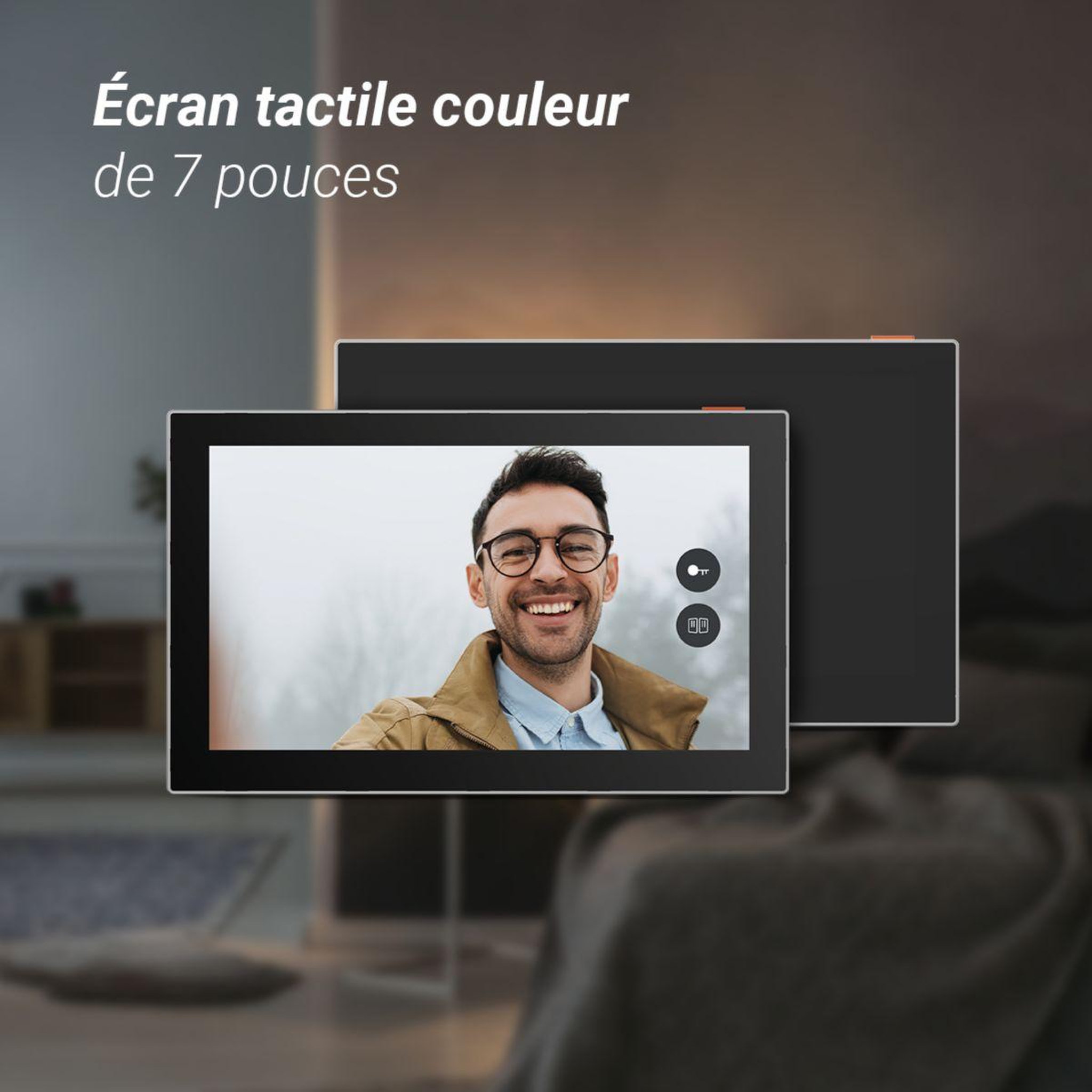 Voir la diapositive 3 : EZVIZ Sonnette connectée EP7-2K/Connecté ss fil+ panneau solaire
