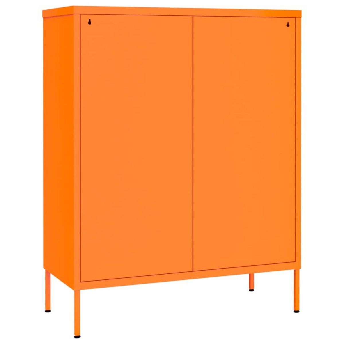 VIDAXL Armoire a tiroirs Orange 80x35x101,5 cm Acier