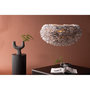 Voir la diapositive 6 : Paris Prix Lampe Suspension en plume  Nicola  75cm Gris
