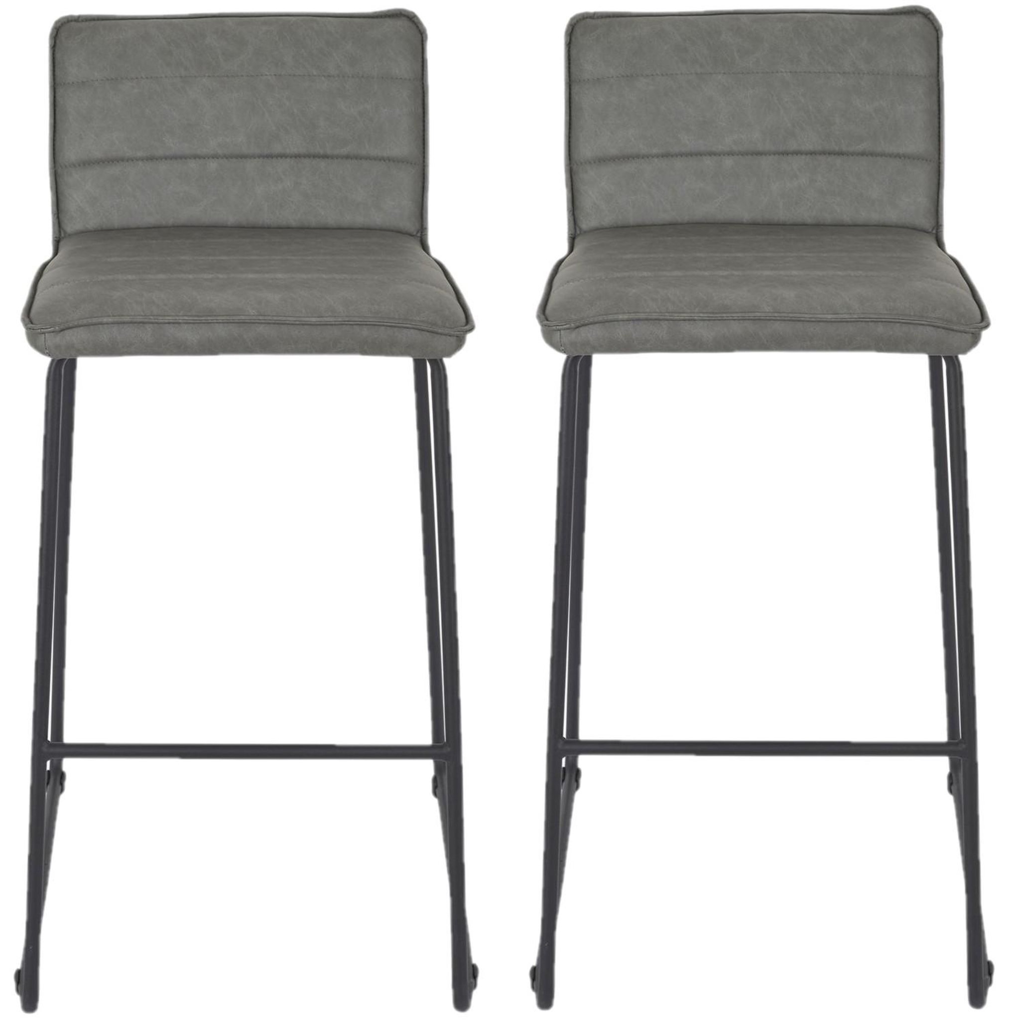 Voir la diapositive 1 : TOILINUX Lot 2 chaises de bar modèle warren
