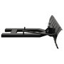 Voir la diapositive 3 : VIDAXL Chasse-neige pour chariot elevateur 150x38 cm Noir