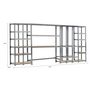 Voir la diapositive 2 : Concept rangement de garage MODULÖ STORAGE SYSTEME EXTENSION 5 étagères 21 plateaux longueur 405 cm