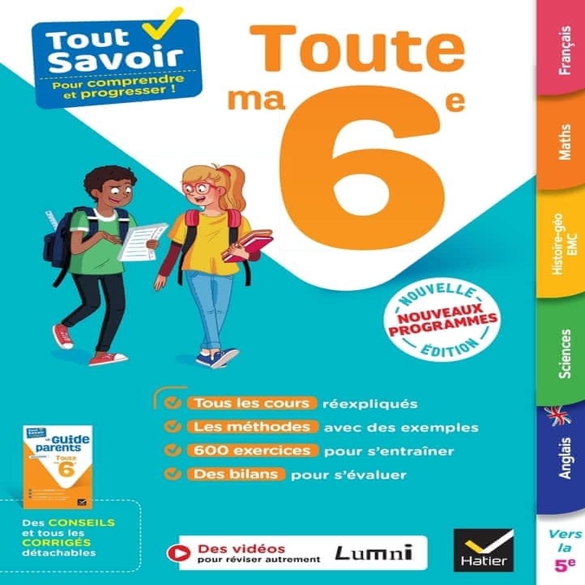 TOUTE MA 6E. AVEC LE GUIDE PARENTS DETACHABLE, Champetier Marjorie